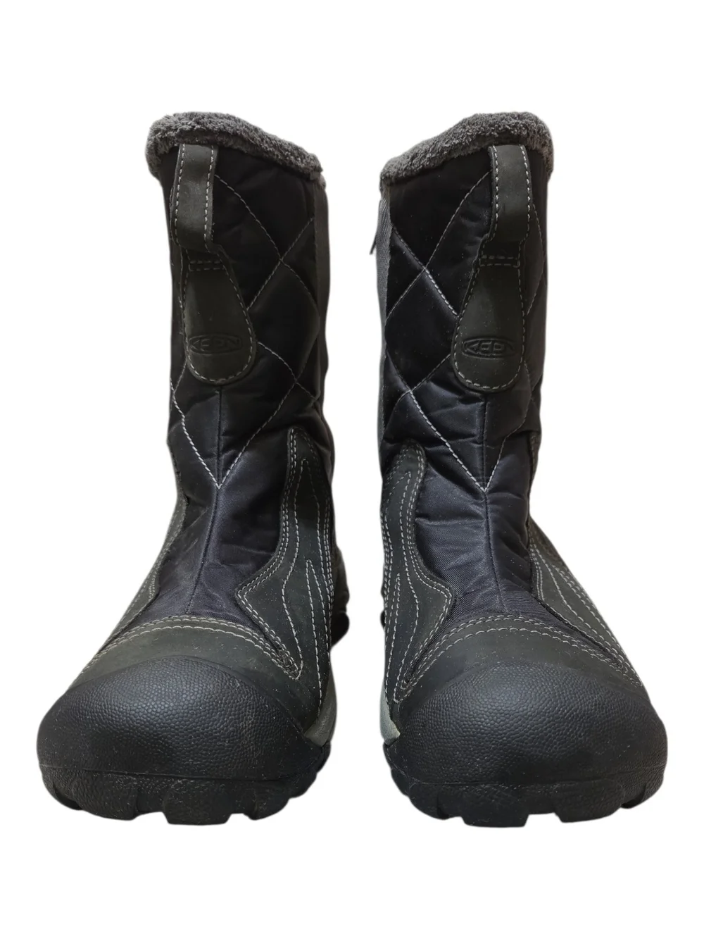 Keen Black and Gray Women's Winter Rain Boots